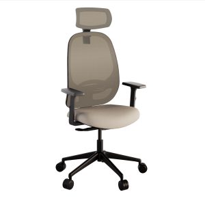 Swivel chair with headrest model Comfort Sand