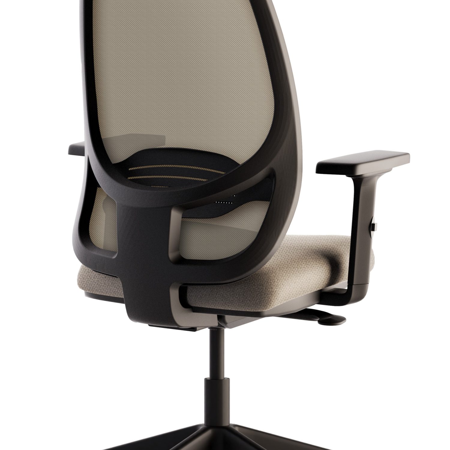 Swivel chair with headrest model Comfort Sand - Image 2
